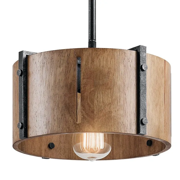 Elbur Single-Light Pendant/Semi-Flush Mount Ceiling Fixture