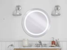 Escaby Technology Round Mirror | Bedrooms, Bathrooms, Dressing Room | Durable & Clear Reflection | 24inch x 24inch