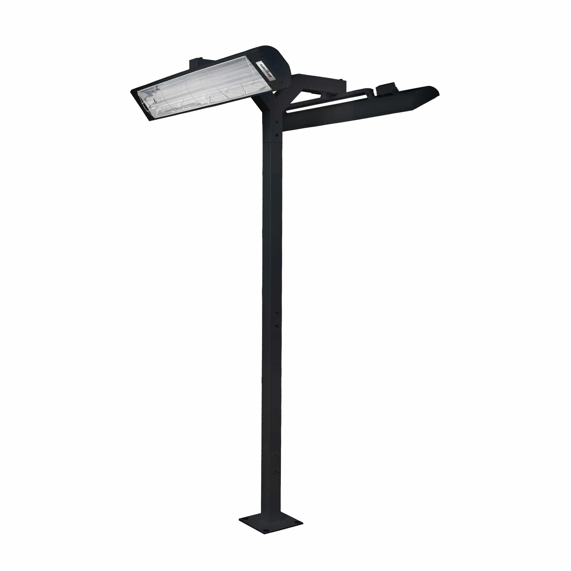 Eurofase Black 39-inch 8-foot  Pole Mount With Double Crossbar EF3908PMDB