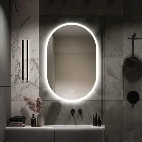 Fabels Defogger-Enabled LED Light Mirror: Perfect for Wall, Vanity, Bathrooms, Wash Basin, Travel, Dressing Room - Sizes: 1824, (18 x 24 Inches)