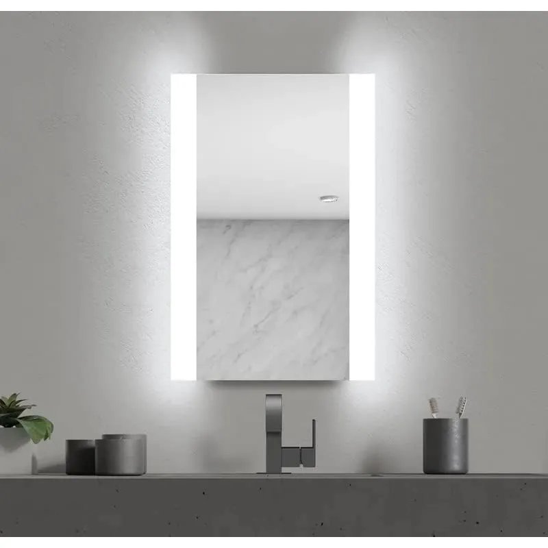 Fabels Multi-Functional LED Light Mirror: Versatile Usage for Wall, Vanity, Bathrooms, Wash Basin, Travel, Dressing Room - Sizes: 1824, 2424 - Defogger Option for 18 * 24 Inch Size (24 x 36 Inches)