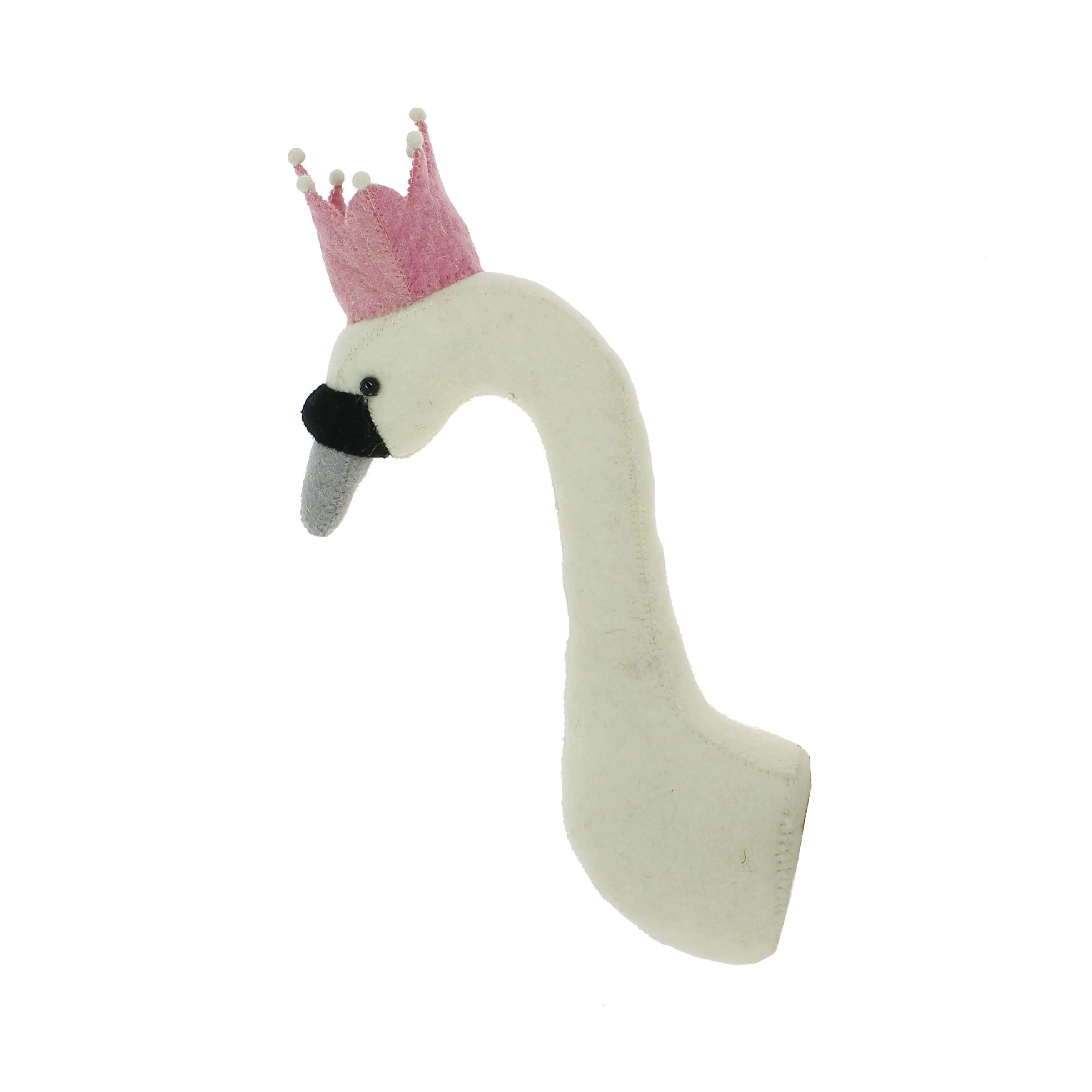 Fiona Walker England Swan Head with Crown Mini