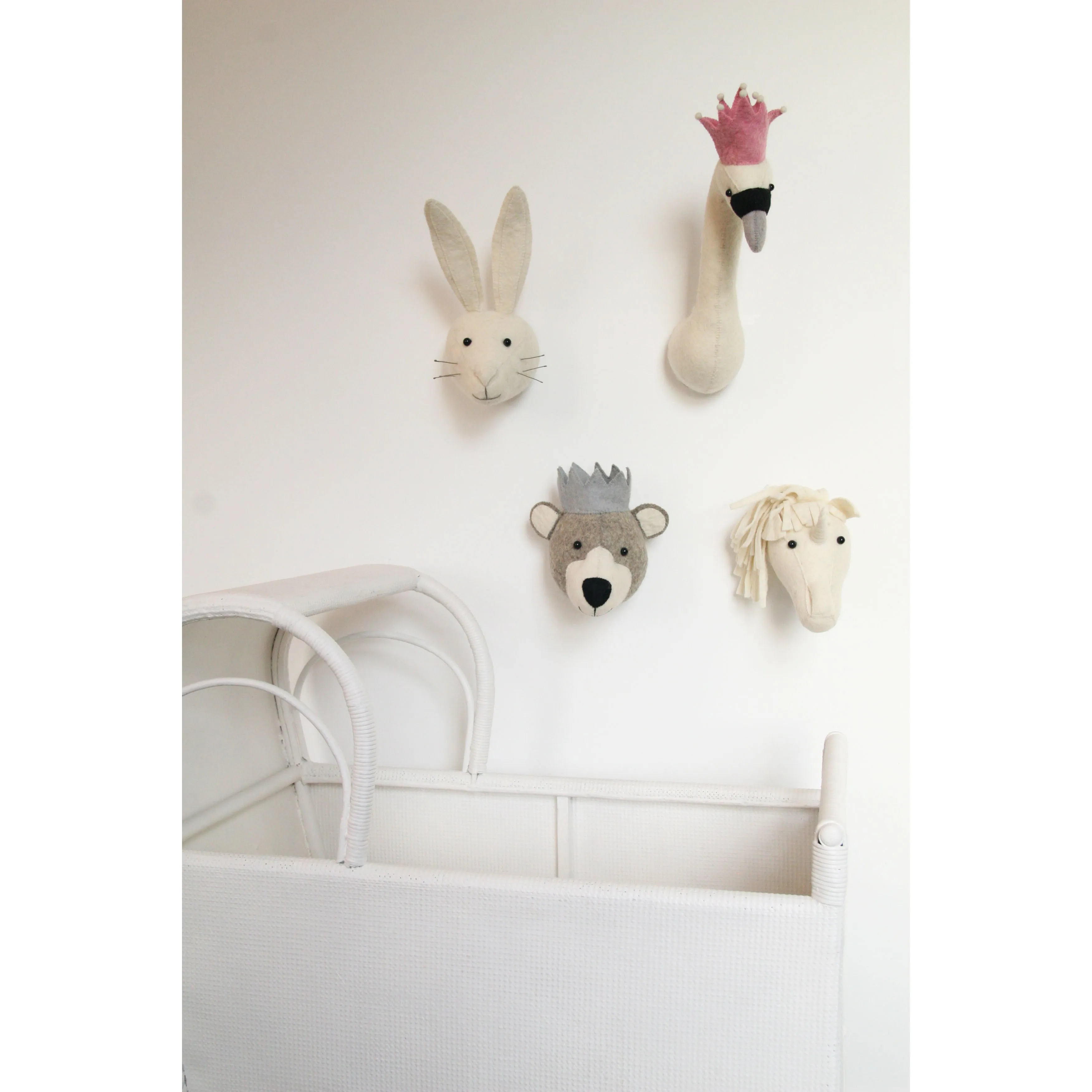 Fiona Walker England Swan Head with Crown Mini