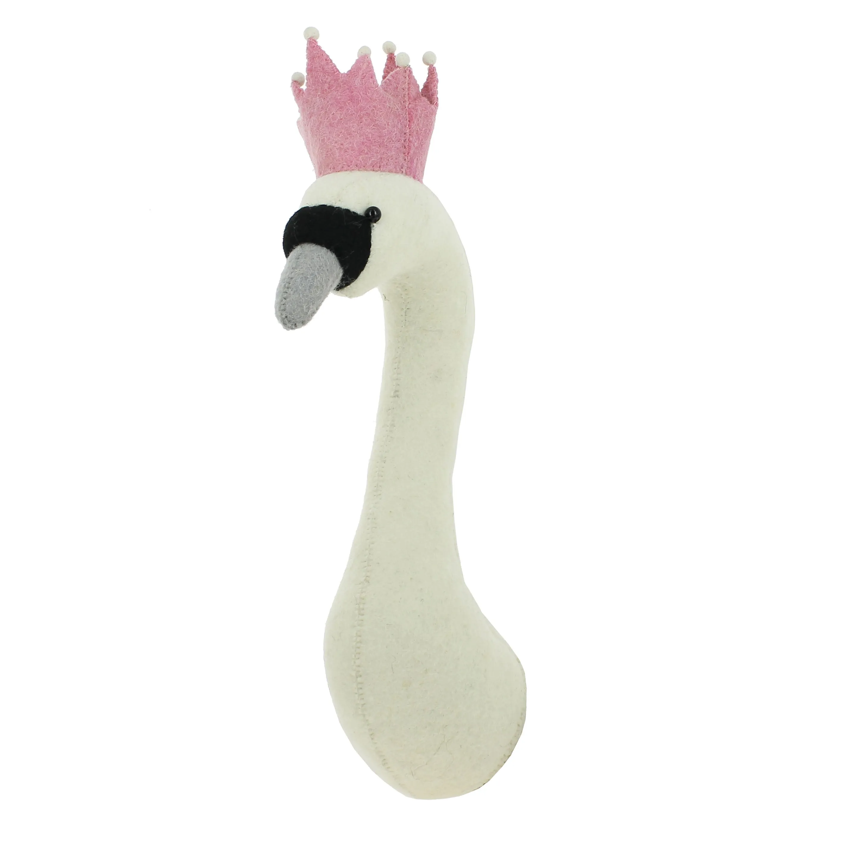 Fiona Walker England Swan Head with Crown Mini