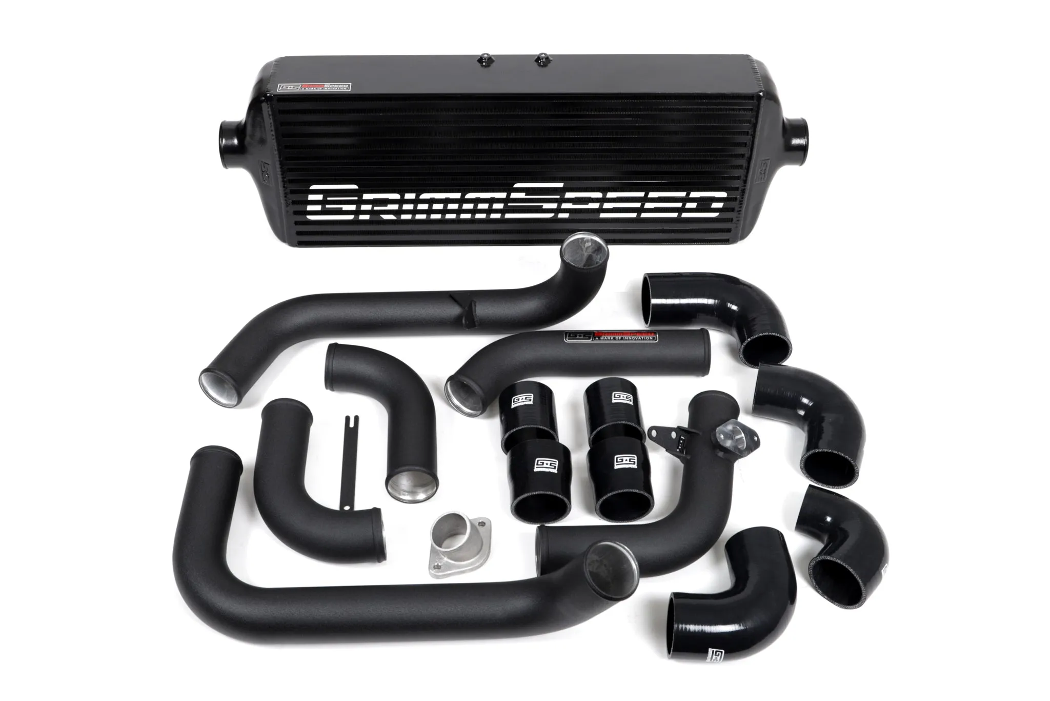 Front Mount Intercooler Kit [Inc. Red Piping] - Subaru 08-14 WRX