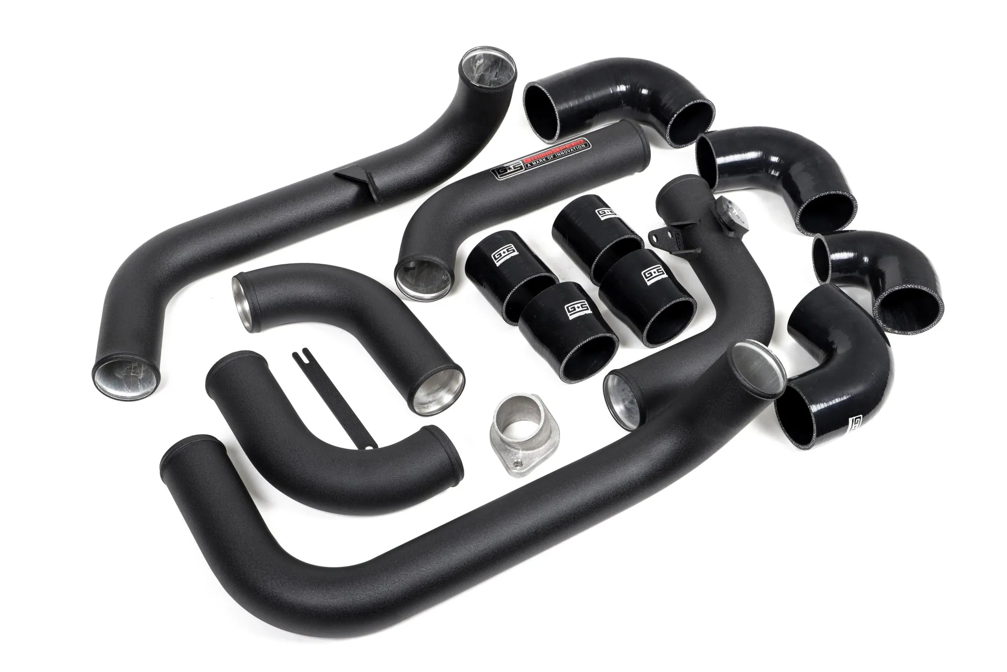 Front Mount Intercooler Kit [Inc. Red Piping] - Subaru 08-14 WRX