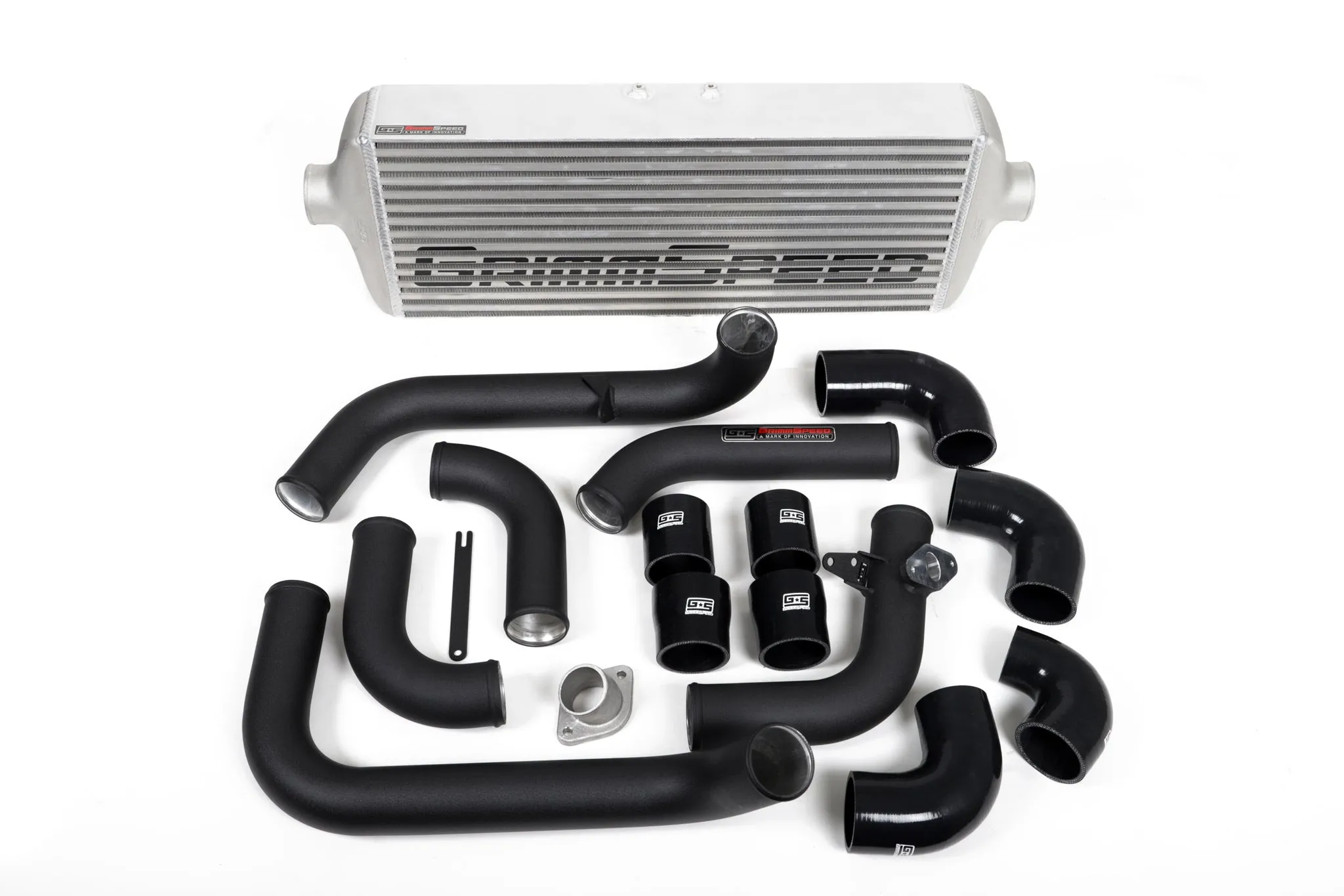 Front Mount Intercooler Kit [Inc. Red Piping] - Subaru 08-14 WRX