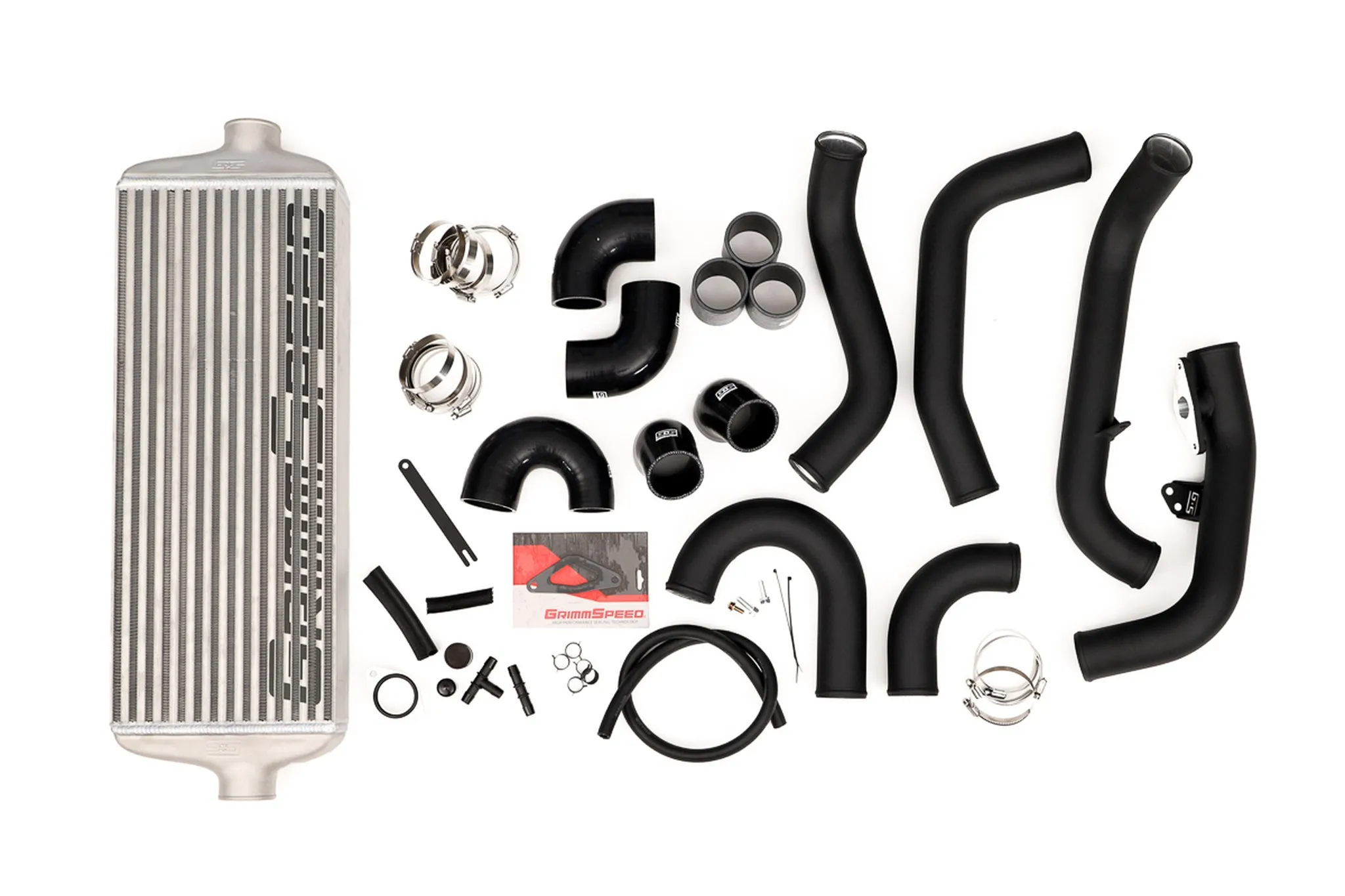 Front Mount Intercooler Kit [Inc. Red Piping] - Subaru 15-21 STI