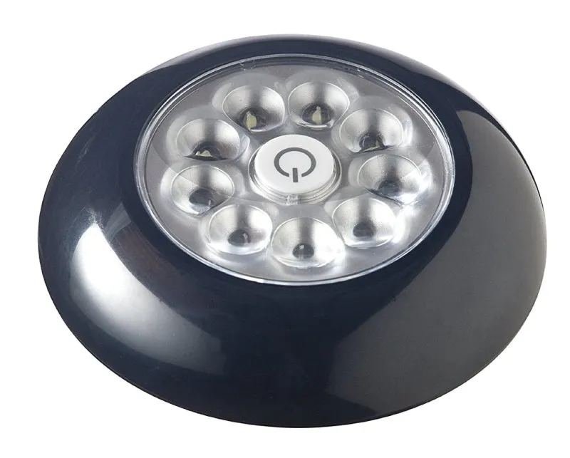 Fulcrum 30015-303 Tap Light, AAA Battery, Alkaline Battery, 9-Lamp, LED Lamp, 40.5 Lumens, 5500 K Color Temp, Black :CD: QUANTITY: 1