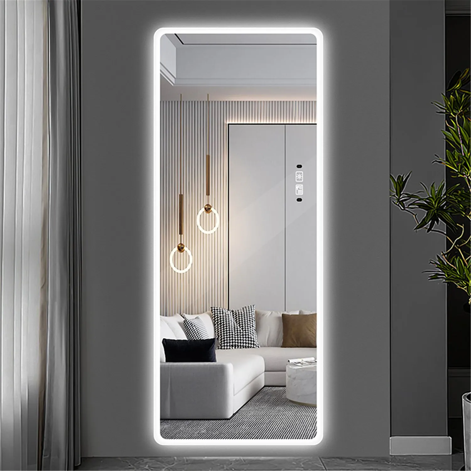 Full Length Backlit Mirror Lighted Vanity Body Induction Mirror