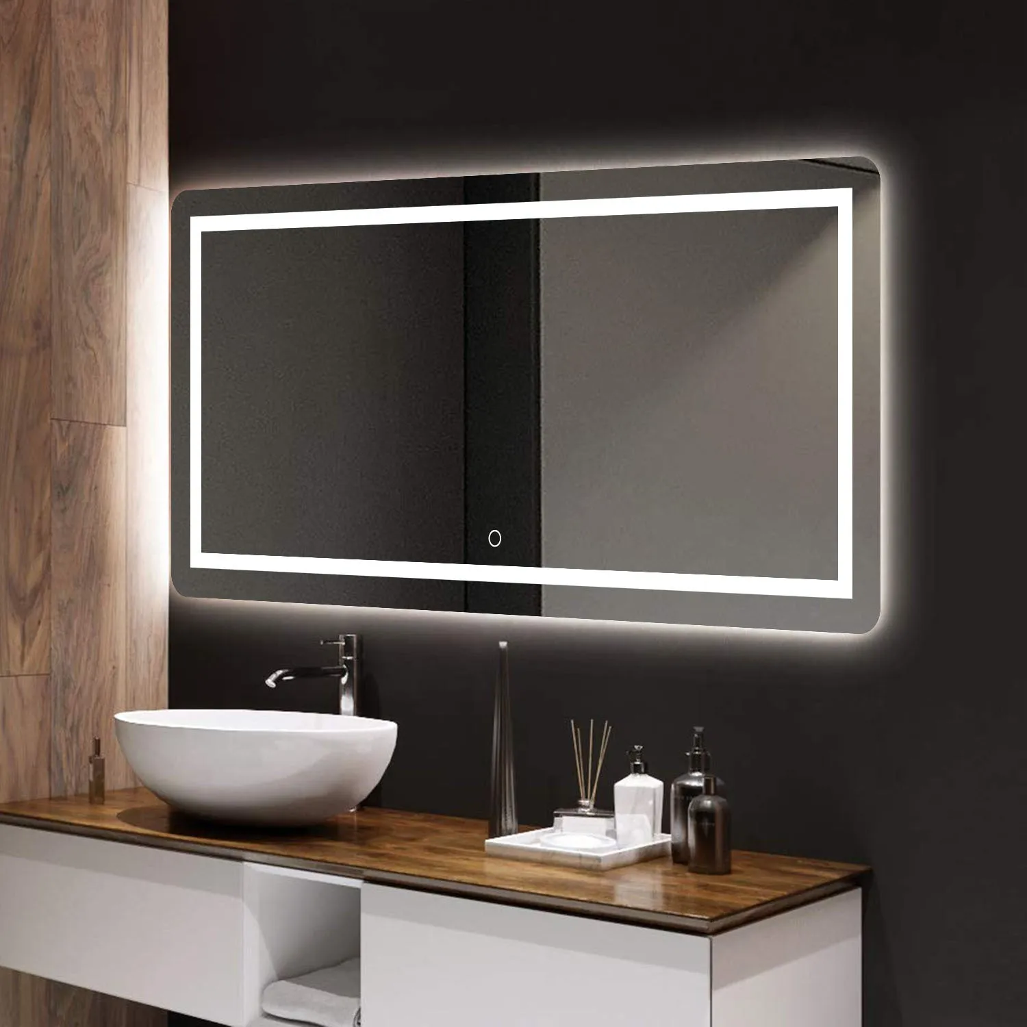 Full Length LED Illuminated Bathroom Vanity Mirror
