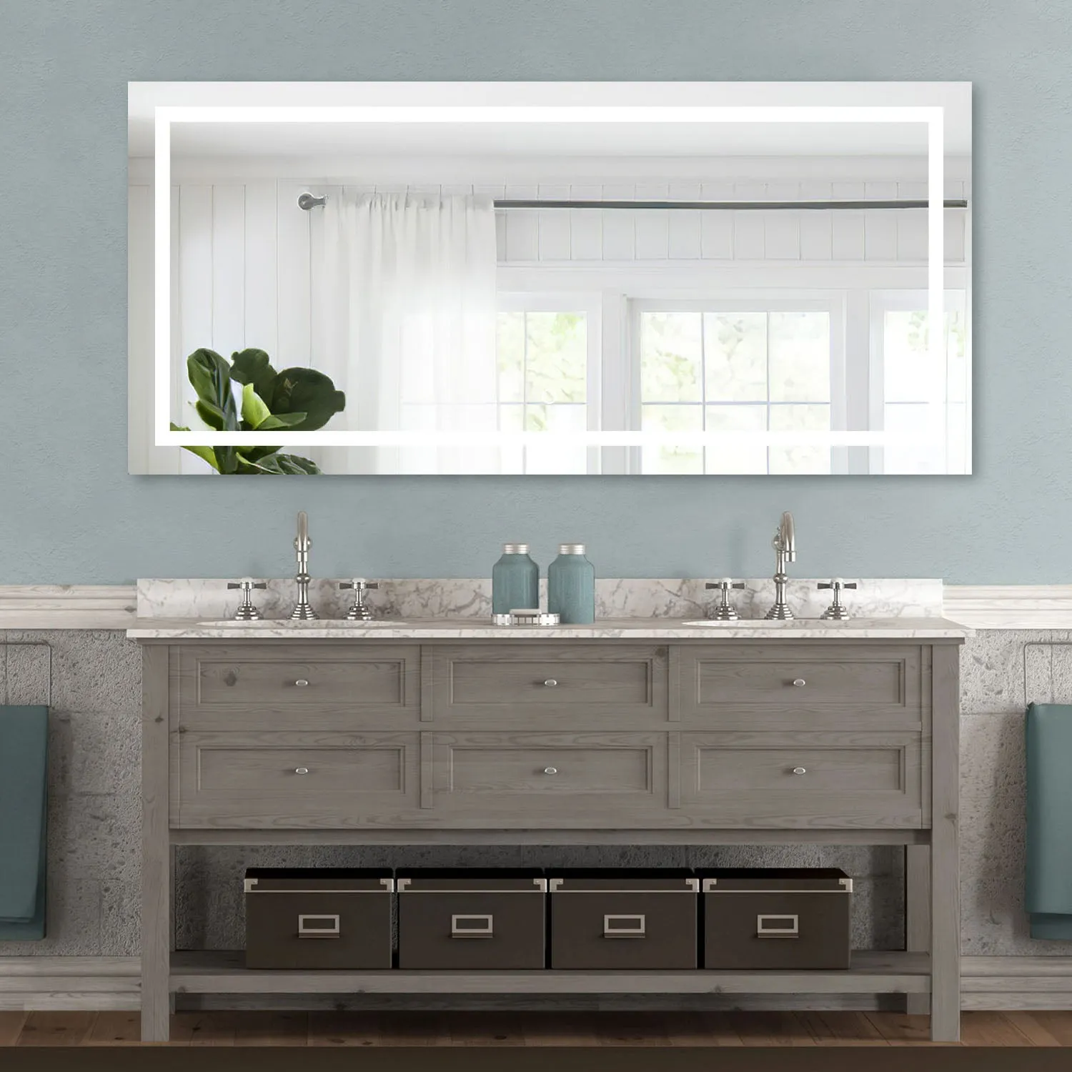 Full Length LED Illuminated Bathroom Vanity Mirror