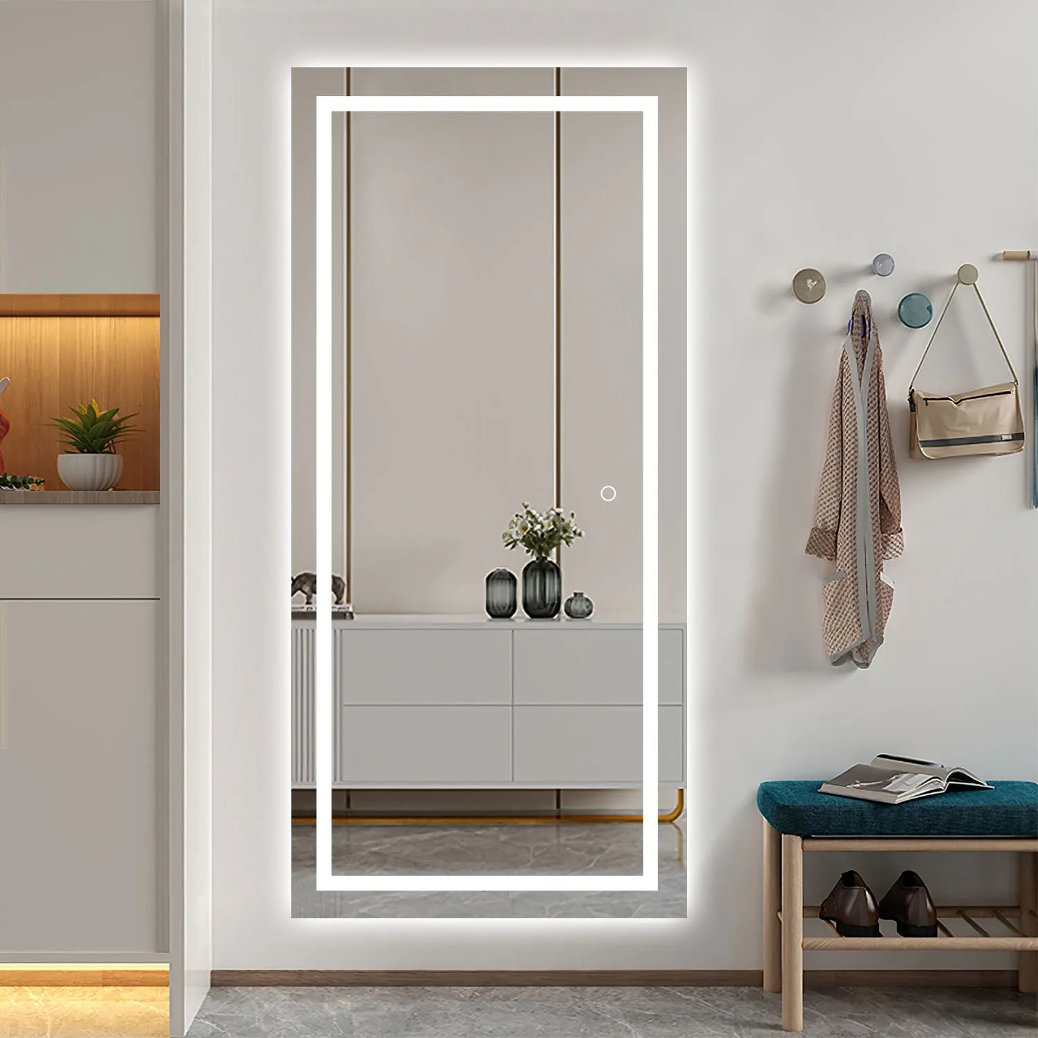 Full Length LED Illuminated Bathroom Vanity Mirror