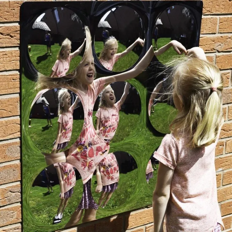 Giant Mirror with 9 Dome Sensory Bubbles