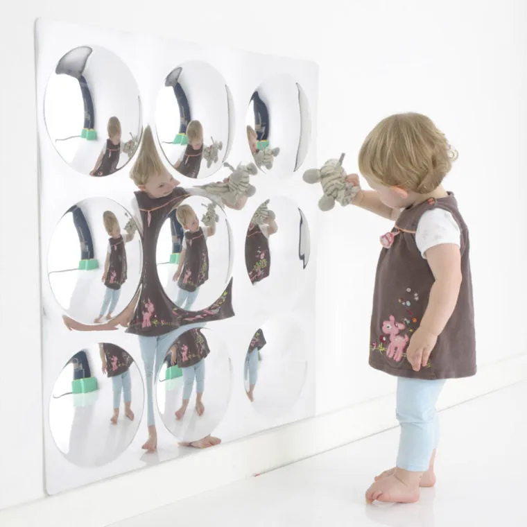 Giant Mirror with 9 Dome Sensory Bubbles