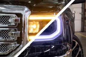 GMC Sierra LED Halos Switchback 16-18 Sierra 1500