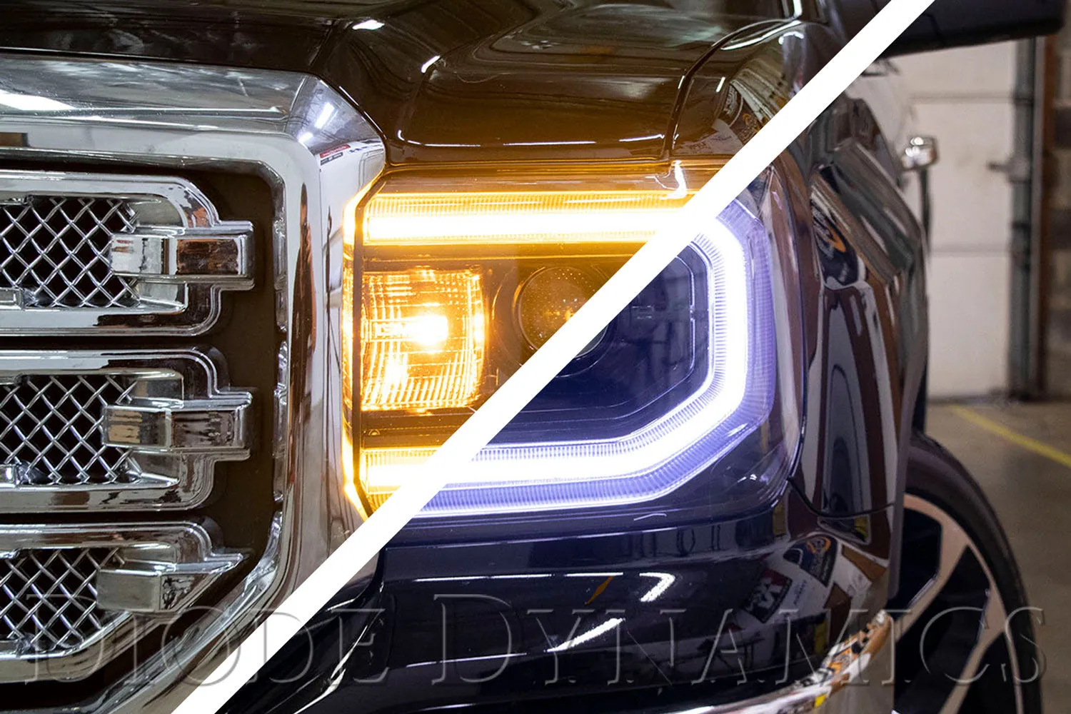 GMC Sierra LED Halos Switchback 16-18 Sierra 1500