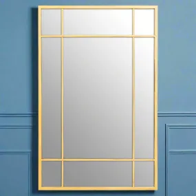 Gold Window Mirror 140 cm