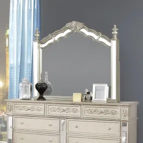 Heidi Arched Dresser Mirror Metallic Platinum