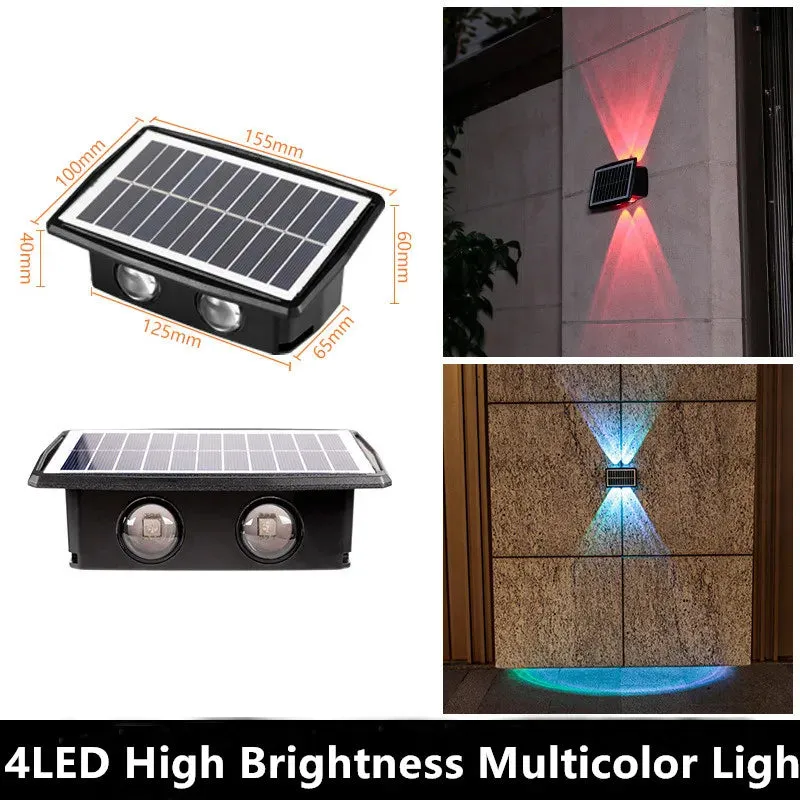 High Brightness Solar Wall Lamp Outdoor Waterproof Viewing Light Villa Courtyard Garden Upper and Lower Wall Lamp