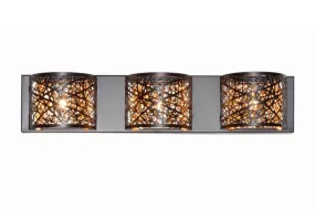 Inca 4.25" x 5" Vanity Lighting with 3 Light bulbs included - Bronze