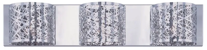 Inca 4.25" x 5" Vanity Lighting with 3 Light bulbs included - Polished Chrome