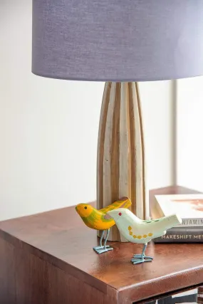Jiva Wood Table Lamp (Washed White)