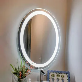 Khushi Decors LED Mirror Glass Bathroom Wall - Full Length Home Decor Light Mirror for Bedroom, Living Room, Dressing Room, Hall, Wash Basin, Makeup Room (Size 12x18 AS16)