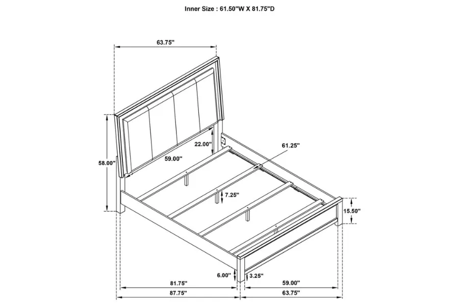 Kieran 4-piece Eastern King Bedroom Set Grey 224741KE-S4 Coming Soon