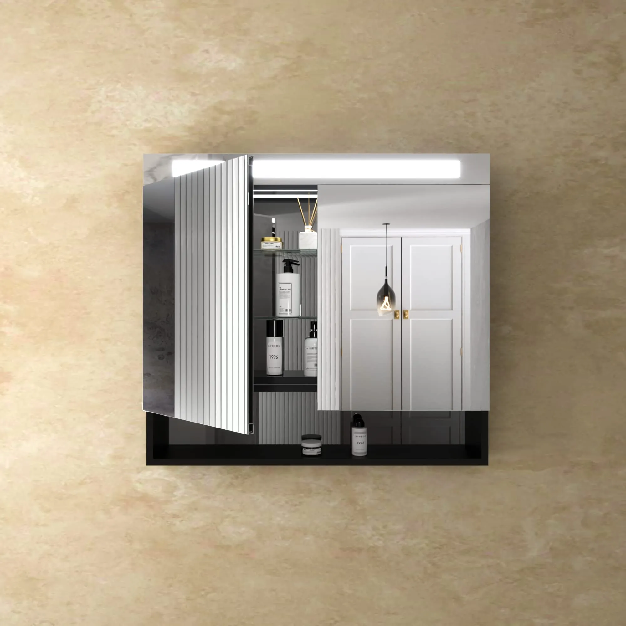 Kohler Urbanity 900MM X 667MM Mirror Cabinet in Black