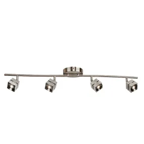 LED Fixed Rail from the Cantrell Collection in Satin Nickel Finish by AFX Lighting