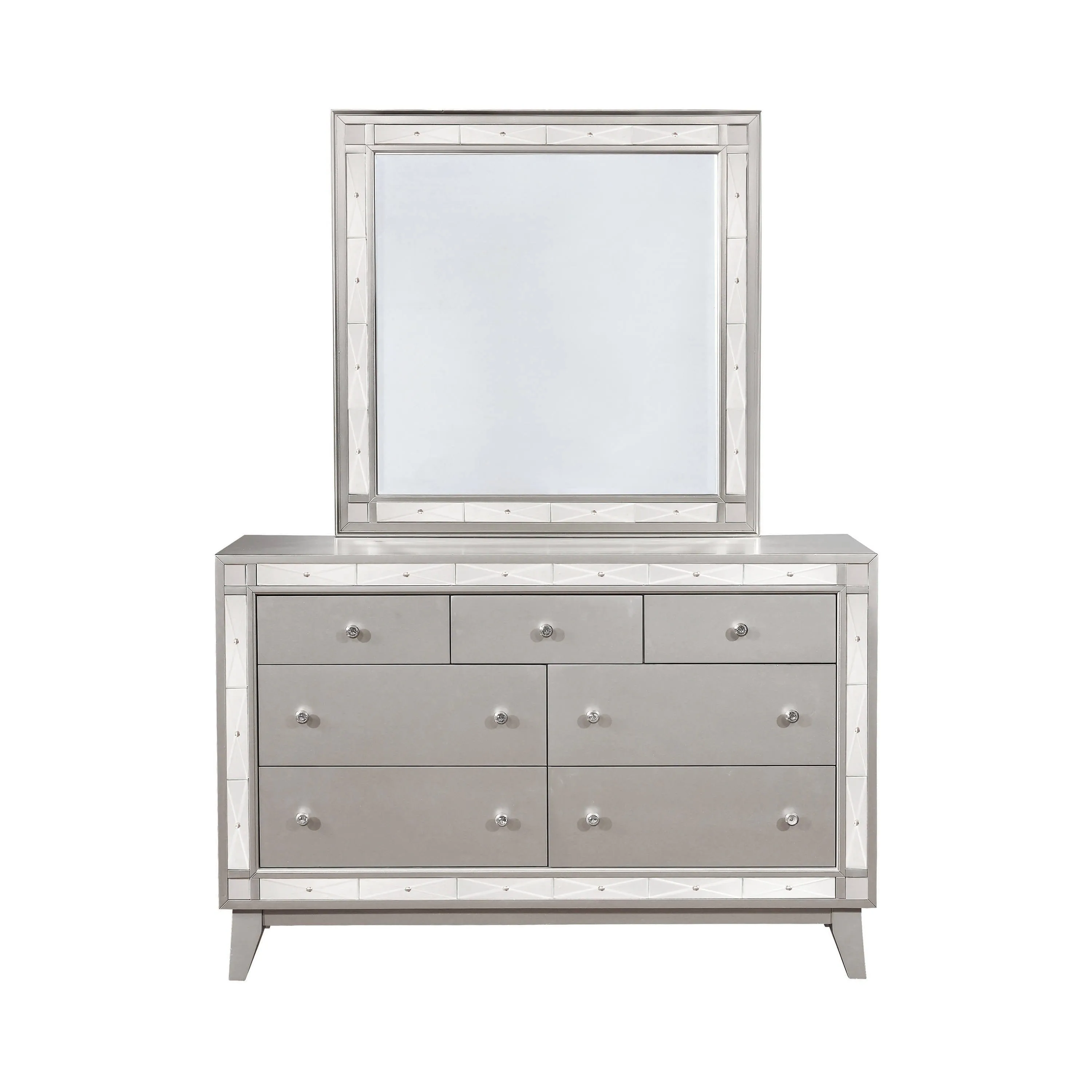 Leighton Beveled Mirror Metallic Mercury Collection: Transform A Sophisticated Space With This Radiant Transitional Mirror, This Mirror Looks Great Above A Mirror. Leighton SKU: 204924