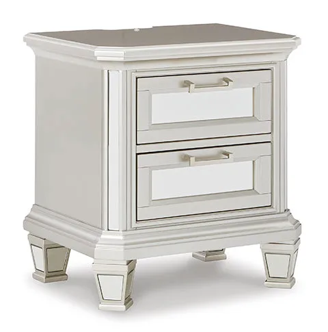 Lindenfield Silver Upholstered Panel Complete Bedroom Set