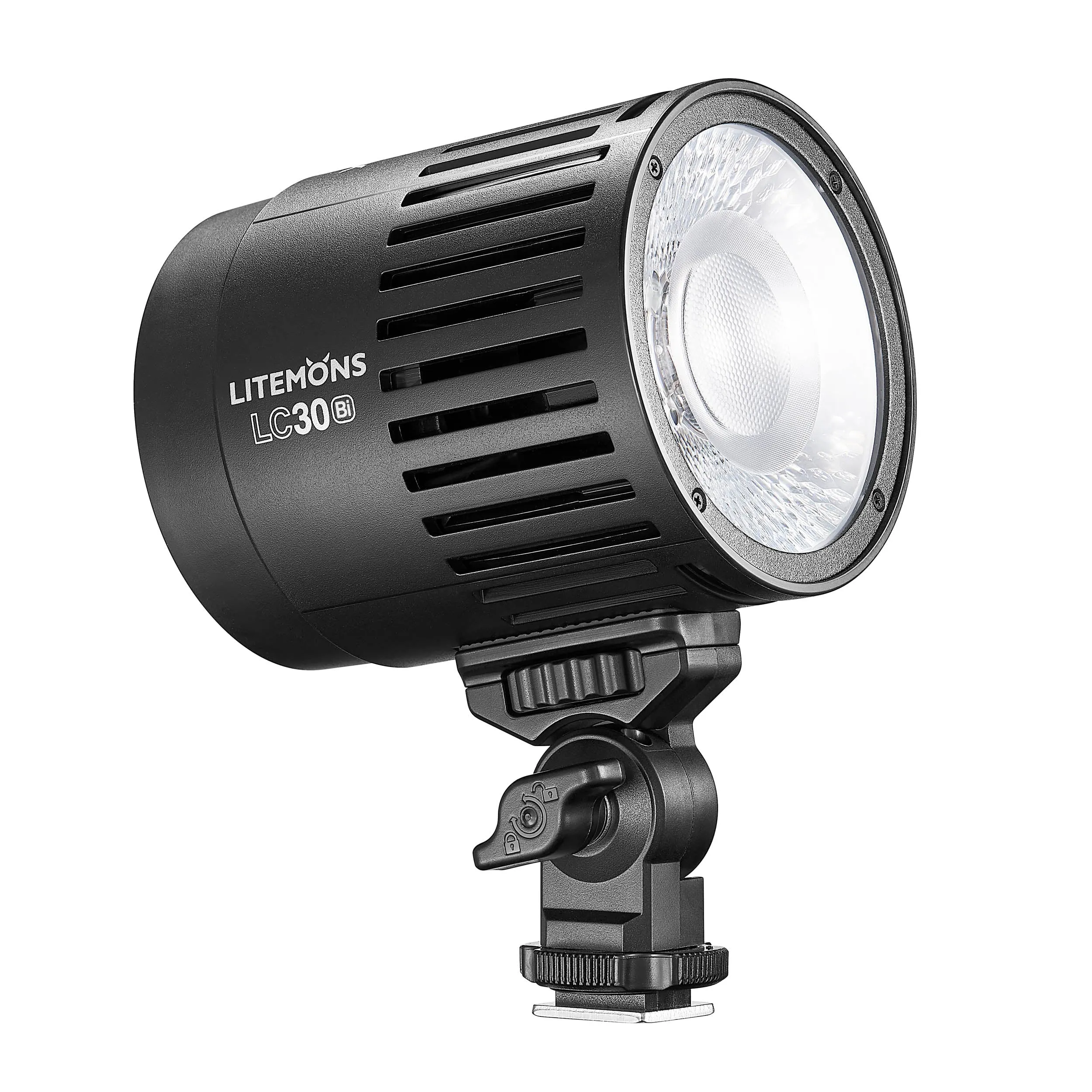 Litemons LC30Bi Tabletop Bi-Colour LED Light with Round Head Accessory Kit