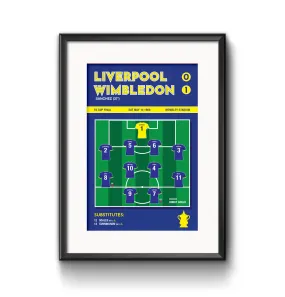 Liverpool vs Wimbledon Print