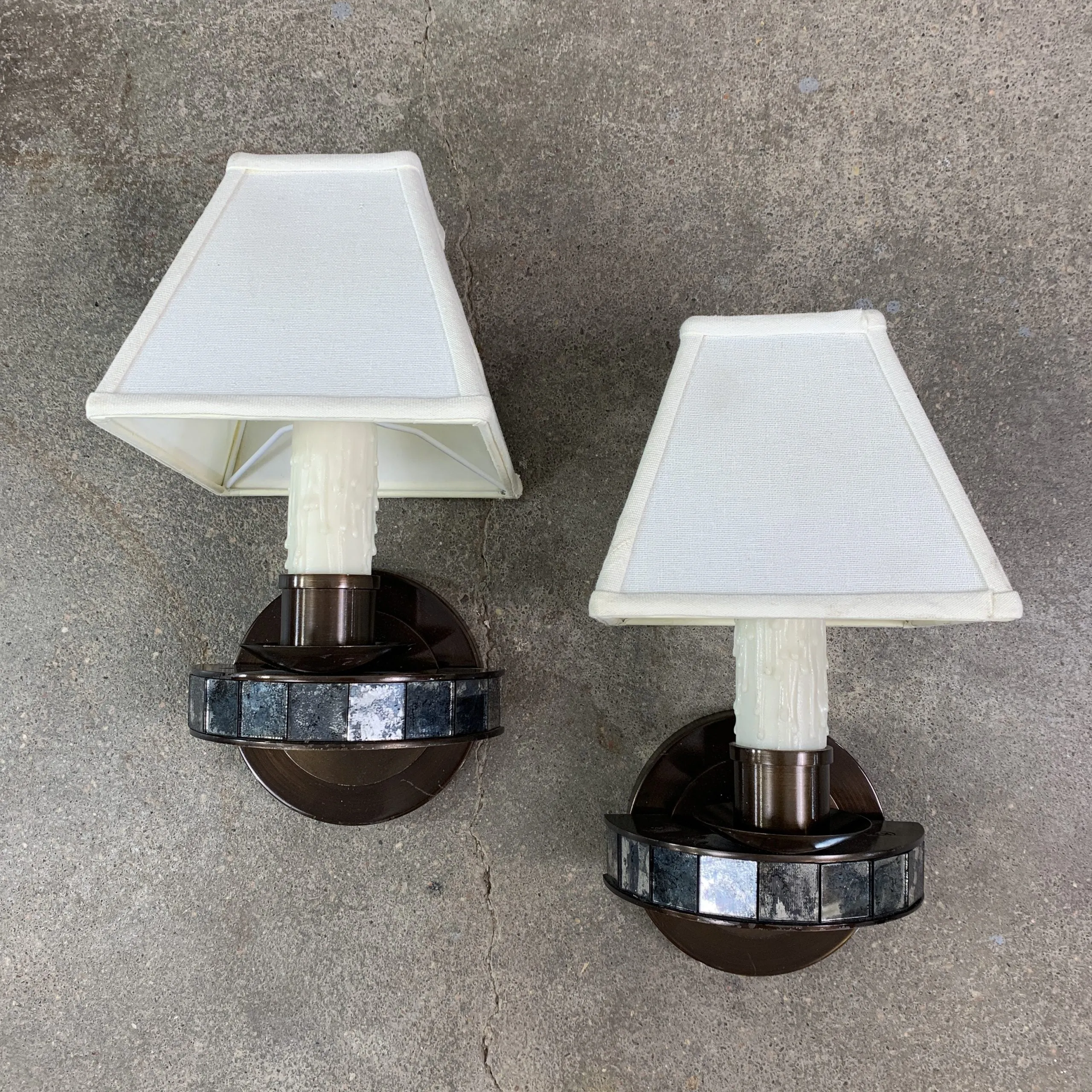 Louis Baldinger Wall Light Sconce, Sold as Pair Only