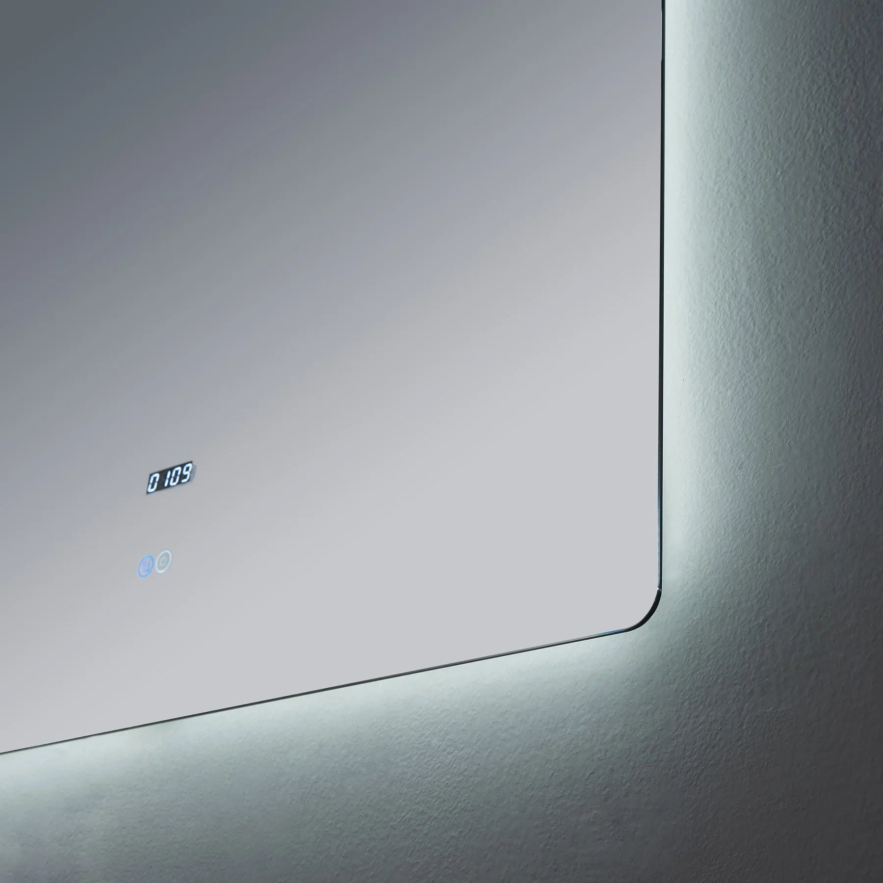 Lugano 36" Wide x 36" Tall LED Mirror w/ Defogger