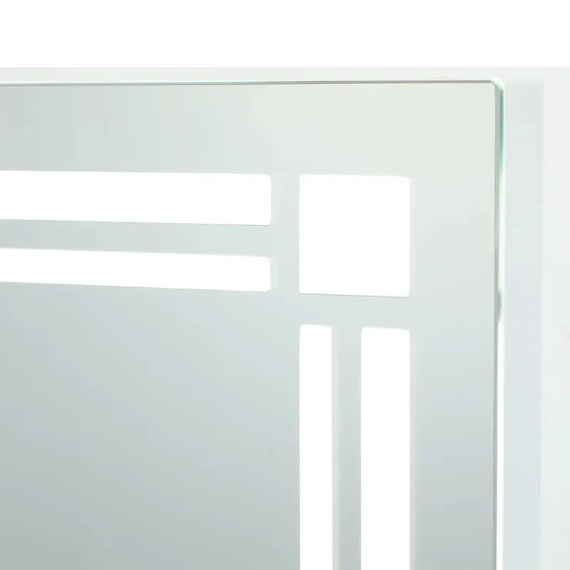 MALLIK DESIGN Led Mirror Wall Mounted Bathroom Mirrors Front Lighted Rectangle Vanity Office Makeup LED Light Mirror with Sensor & Adjustable Lights