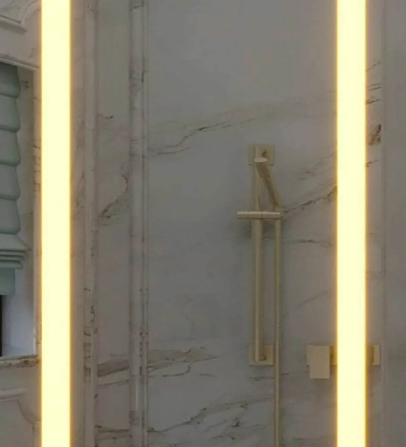 MALLIK DESIGN Sideline Rectangle Led Bathroom Mirror Wall Mounted 24x18 Inch Lighted Vanity Mirror for Bathroom