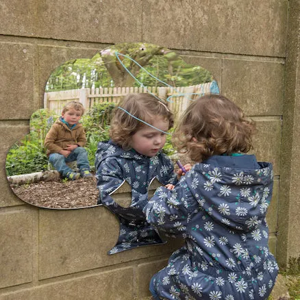 Mark Making Mirror Trees, for Playgrounds and Sensory Rooms