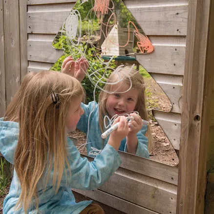 Mark Making Mirror Trees, for Playgrounds and Sensory Rooms