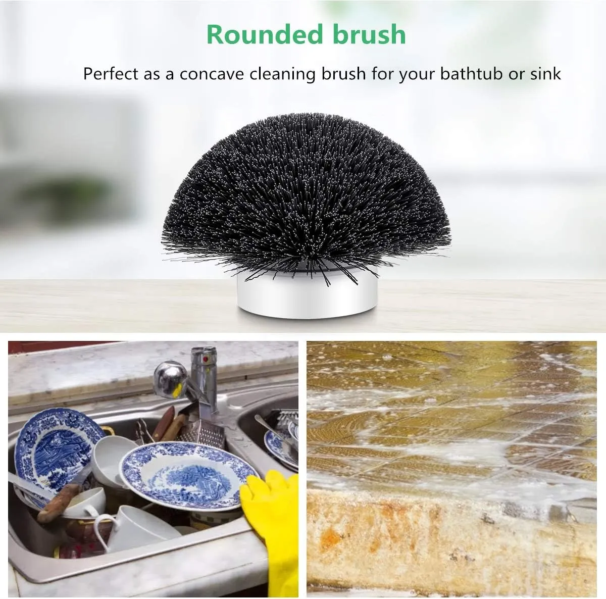 ME-A6 Replacement Brush Heads, for Electric Scrubber