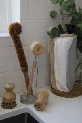 Me Mother Earth: 4 Pack Multipurpose Wood   Plant Fiber Cleaning Brushes
