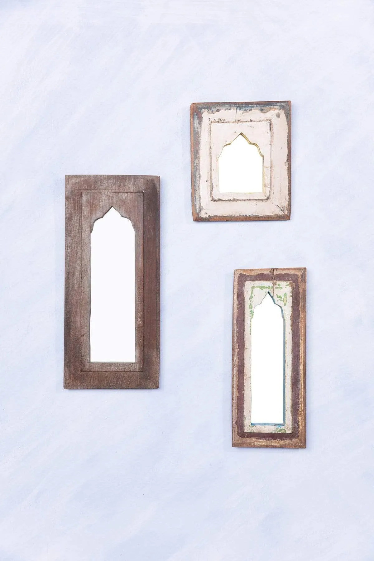 Mehrab Natural And Blush 
Pink Decorative Mirror (Set Of 2)