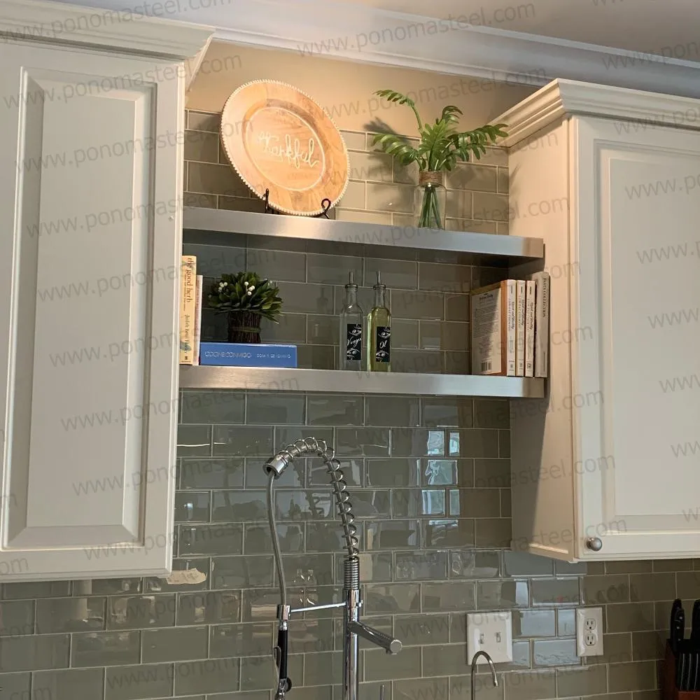 Metal shelves 27"- 32" (cm. 68.6 - 81) made-to-order shelves Ponoma®
