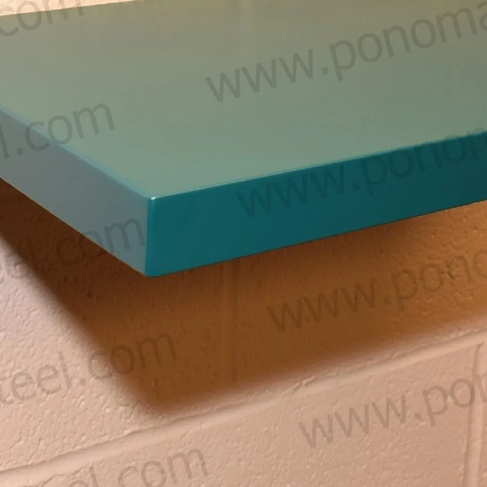 Metal shelves 77"- 82" (cm. 185.4- 208.3) made-to-order floating shelves Ponoma®
