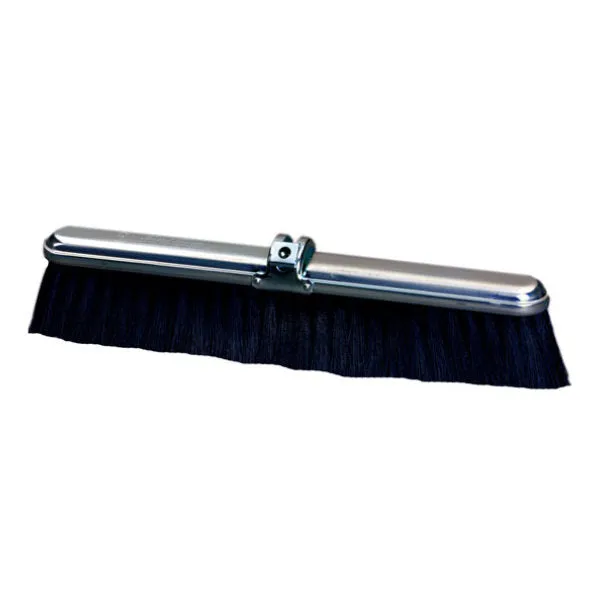 Milwaukee Dustless 18" Janitorial Industrial Push Broom (Poly Bristles, Stiff Center & Fine Border) - Case of 12