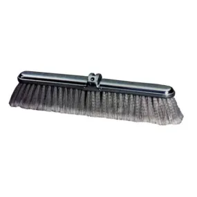 Milwaukee Dustless 36" Gray Flagged Styrene Plastic Bristle Push Broom for Polished Floors - Case of 6