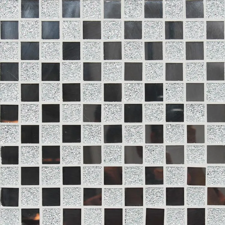 Mirror Glass Mosaic Tiles Sticker 3D Stickers for Bathroom & Kitchen, 132 Pieces Tile Stickers Waterproof Wall Sticker, Self Adhesive Tile Stickers for Living Decor 28 x 28 cm (Chex Mirror_ 2 PC)