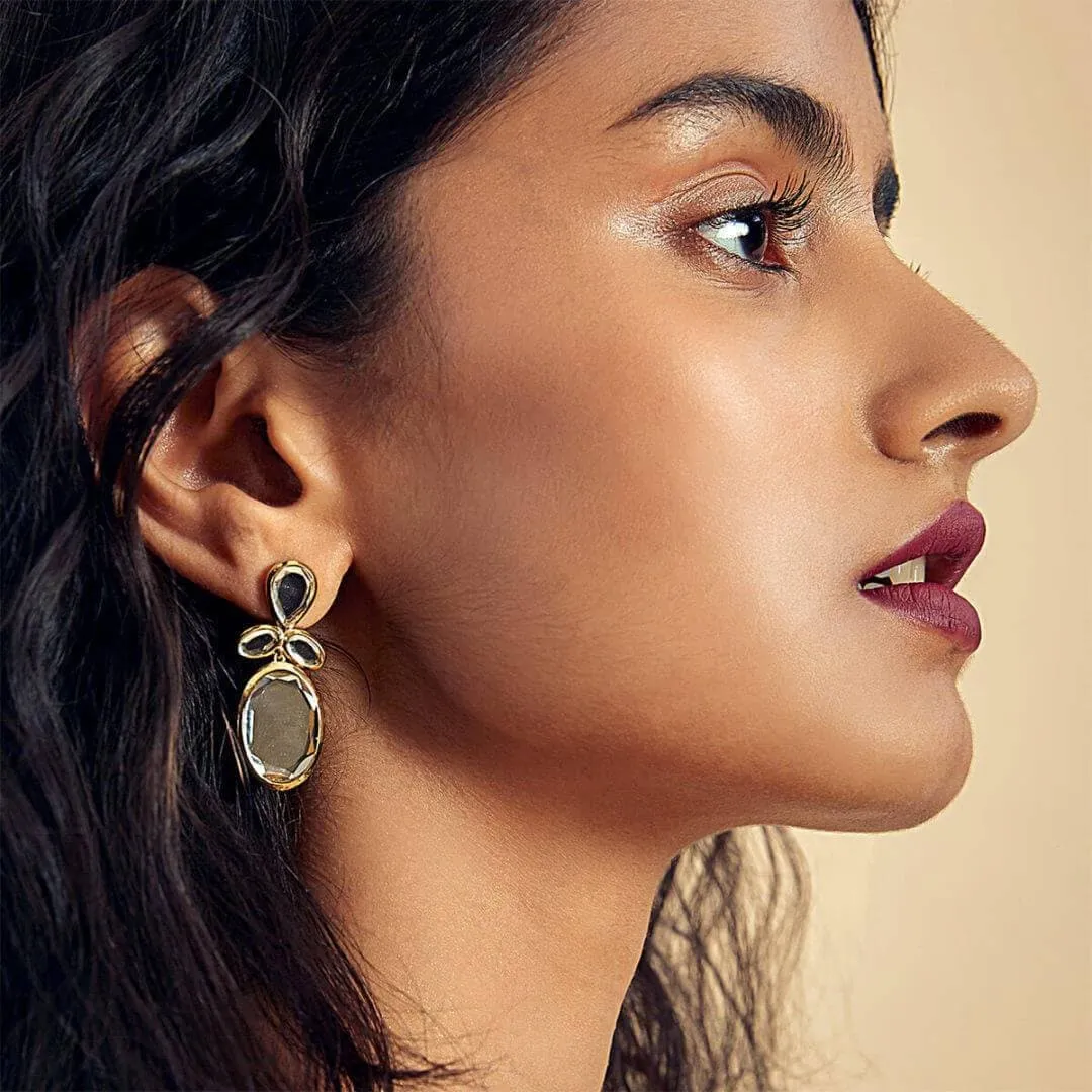 Mirrors on the Move Drop Mirror Earrings
